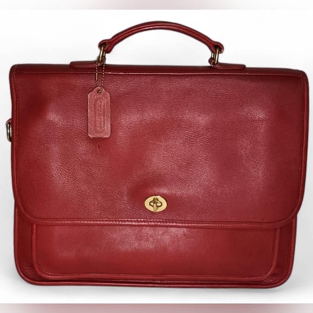 COACH Vintage Handbag/Briefcase In MERLOT